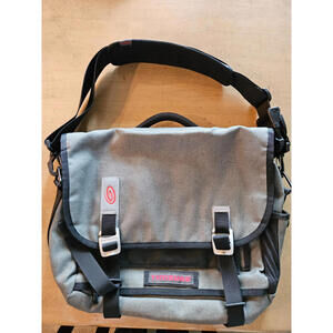 Timbuk2 Command Messenger Bag Laptop Briefcase Work Travel Charcoal & Red 16X13